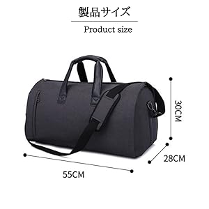 Amazon | Leaf64 ガーメントバッグ ボストンバッグ スーツ収納